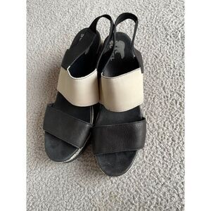 COPY - Sorel Platform Sandal Shoes Biege Black Buckle Sz 12